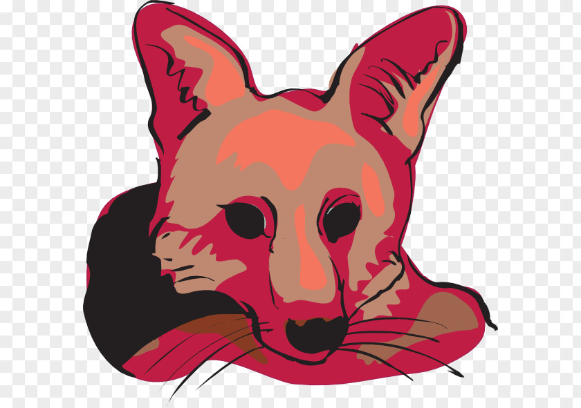 Fox Face Cliparts Red Clip Art PNG