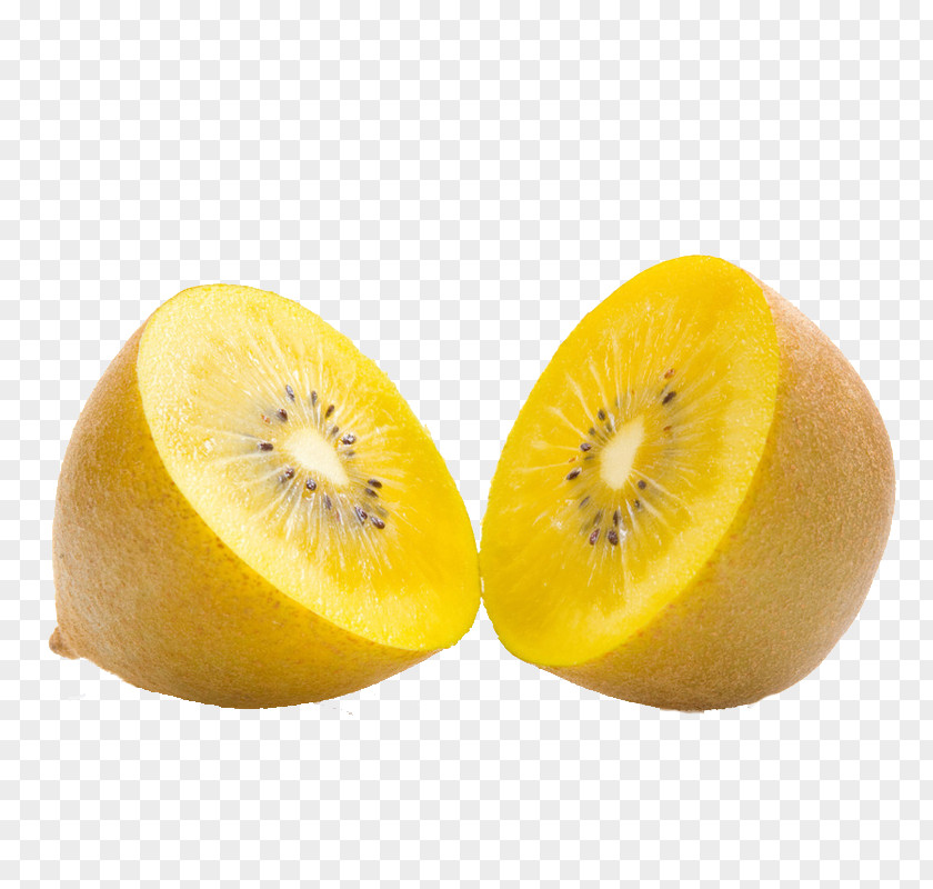 Fresh Yellow Heart Kiwi Actinidia Chinensis Kiwifruit Deliciosa Food PNG
