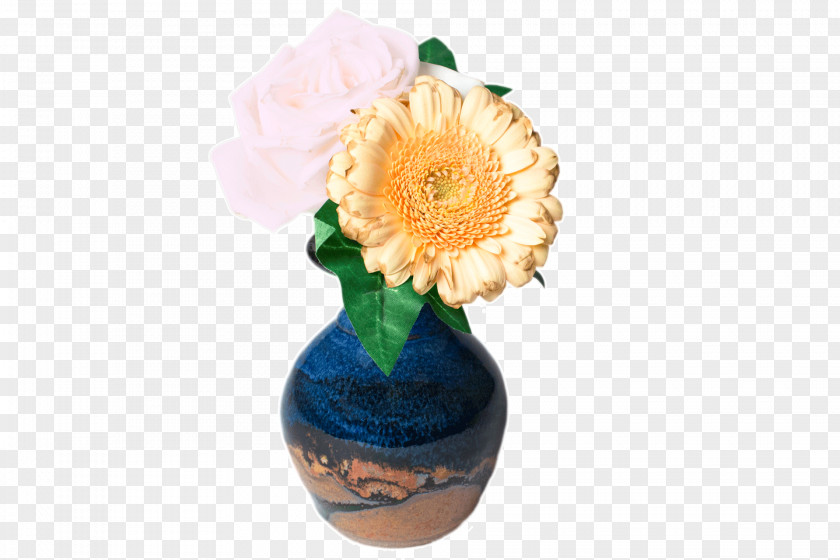 Glazed Vase Floral Design Cut Flowers Artificial Flower PNG