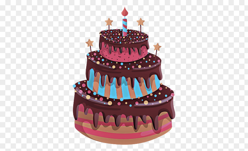 Pasteles Pink Birthday Cake PNG