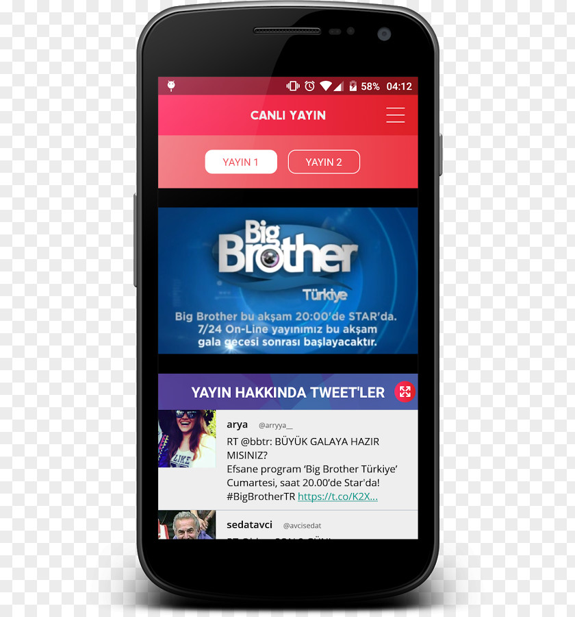 Season 1Smartphone Feature Phone Smartphone Turkey Big Brother Türkiye PNG