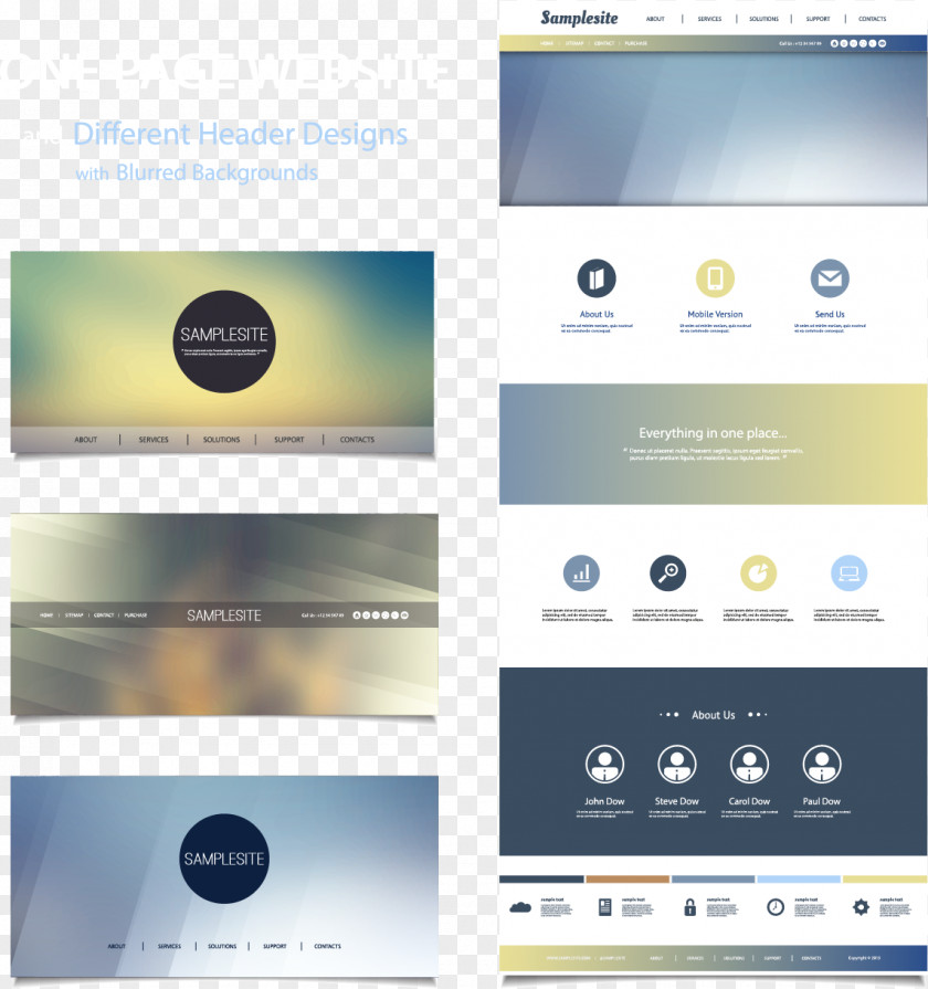 Vector Web Design Renderings Template Page World Wide PNG
