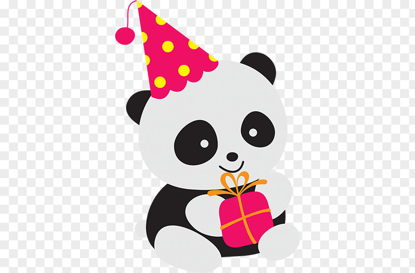 Bear Giant Panda Birthday Red Illustrations PNG