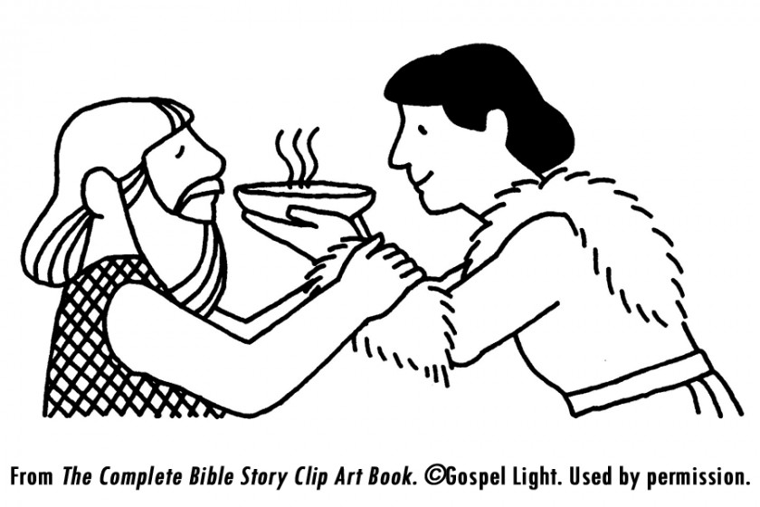 Jacob Cliparts And Esau Coloring Book Bible Jacobs Ladder Child PNG
