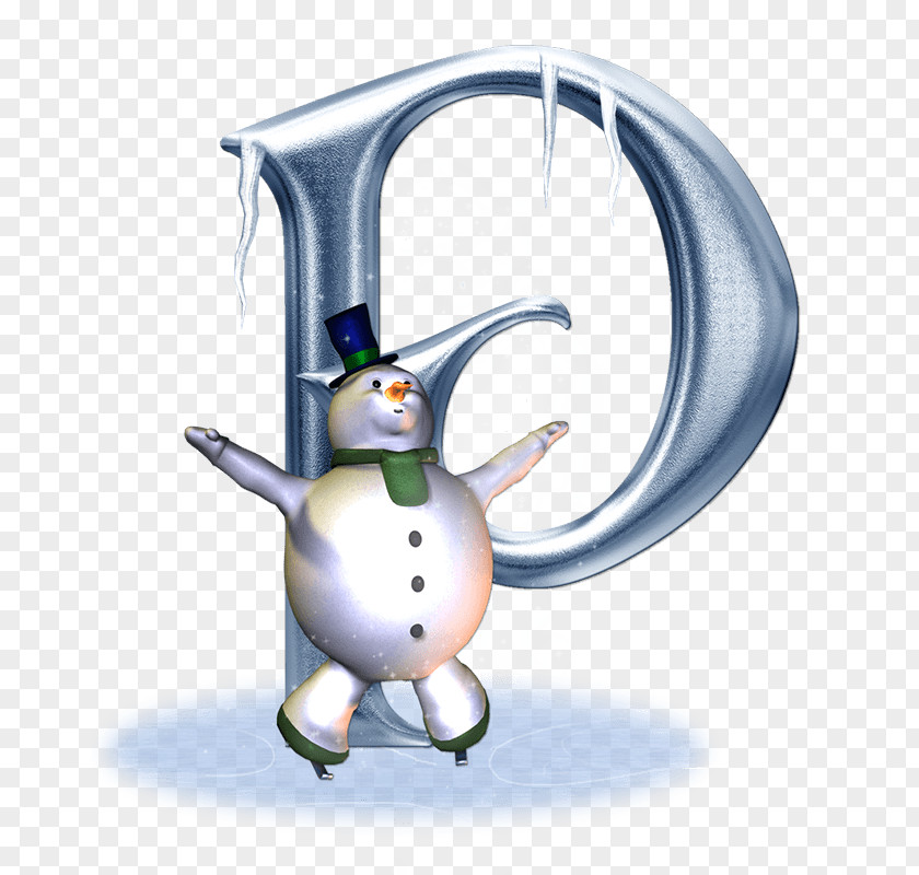 Snowman Ornament Letter Design Adobe Photoshop Image PNG