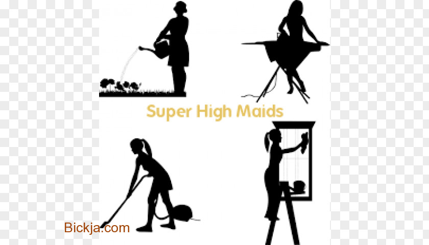 Cartoon Cleaning Lady Maid Illustration Housekeeping Housewife PNG