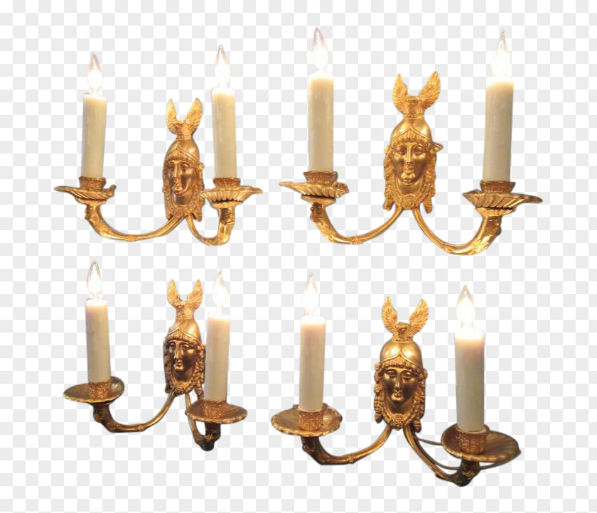 Chandelier Brass 01504 Candlestick PNG