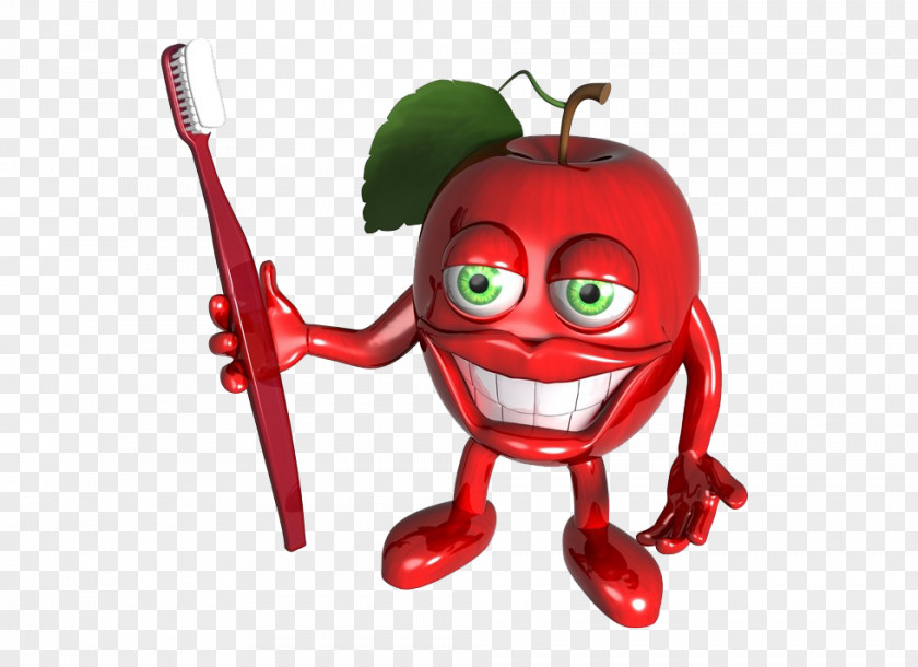 Clean Up The Teeth Apple Stock Photography Illustration PNG