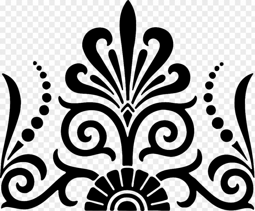 Damask Pattern Clip Art PNG