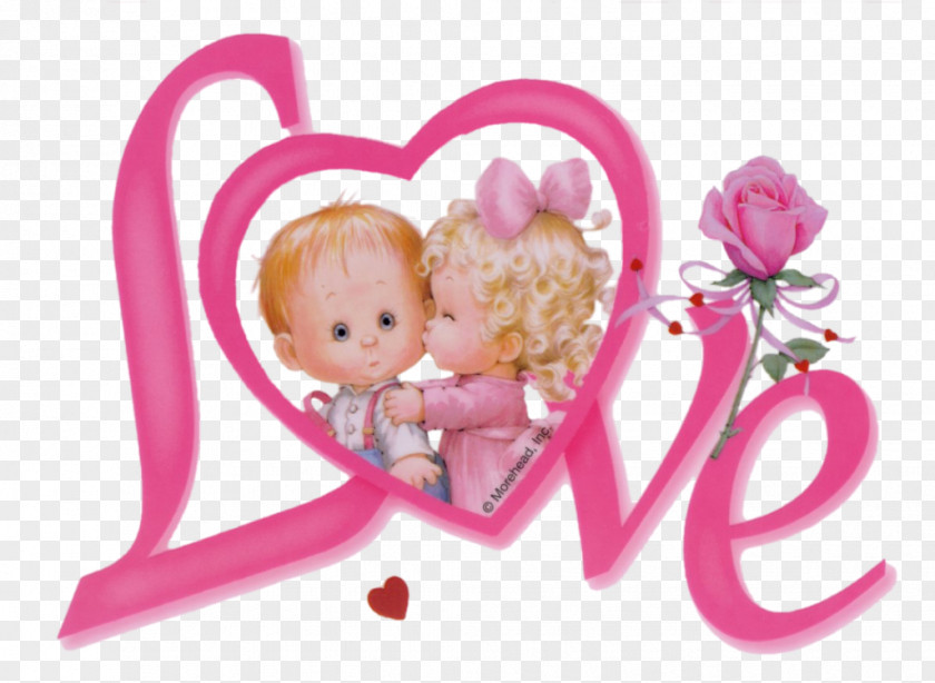Doll Love Valentine's Day Toy Pink M PNG