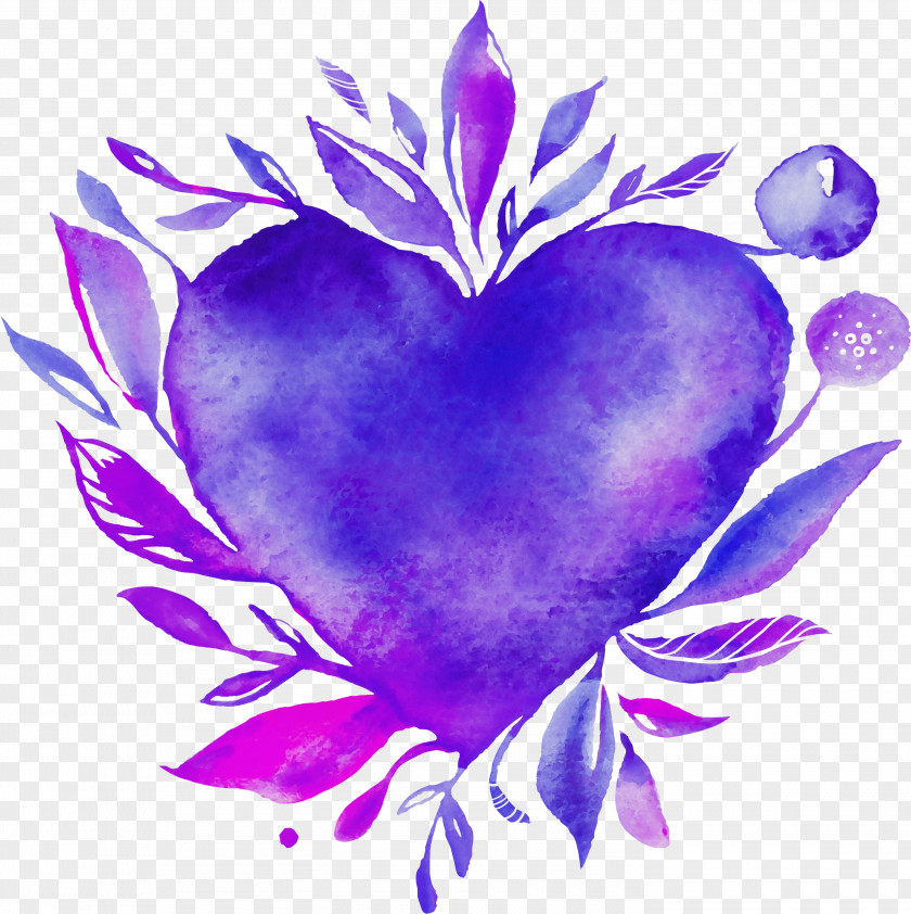Flower Petal Violet Purple Heart Plant PNG