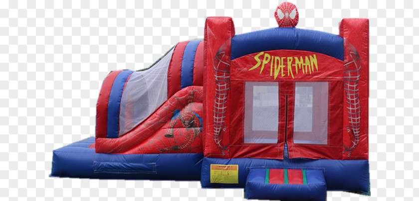 Inflatable Castle Advertising Sales Spider-Man PNG