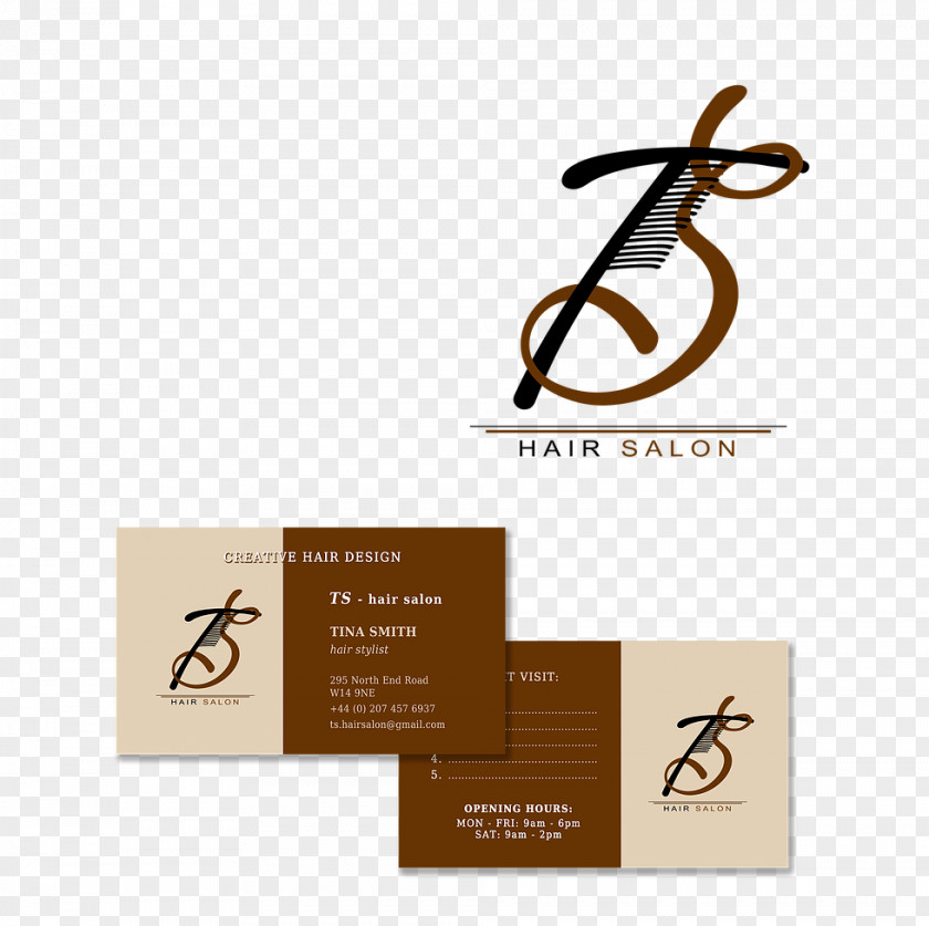 Salon Flyer Logo Brand Font PNG