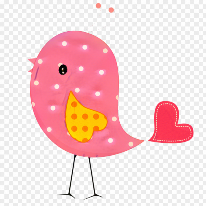 Water Bird Polka Dot Cartoon PNG