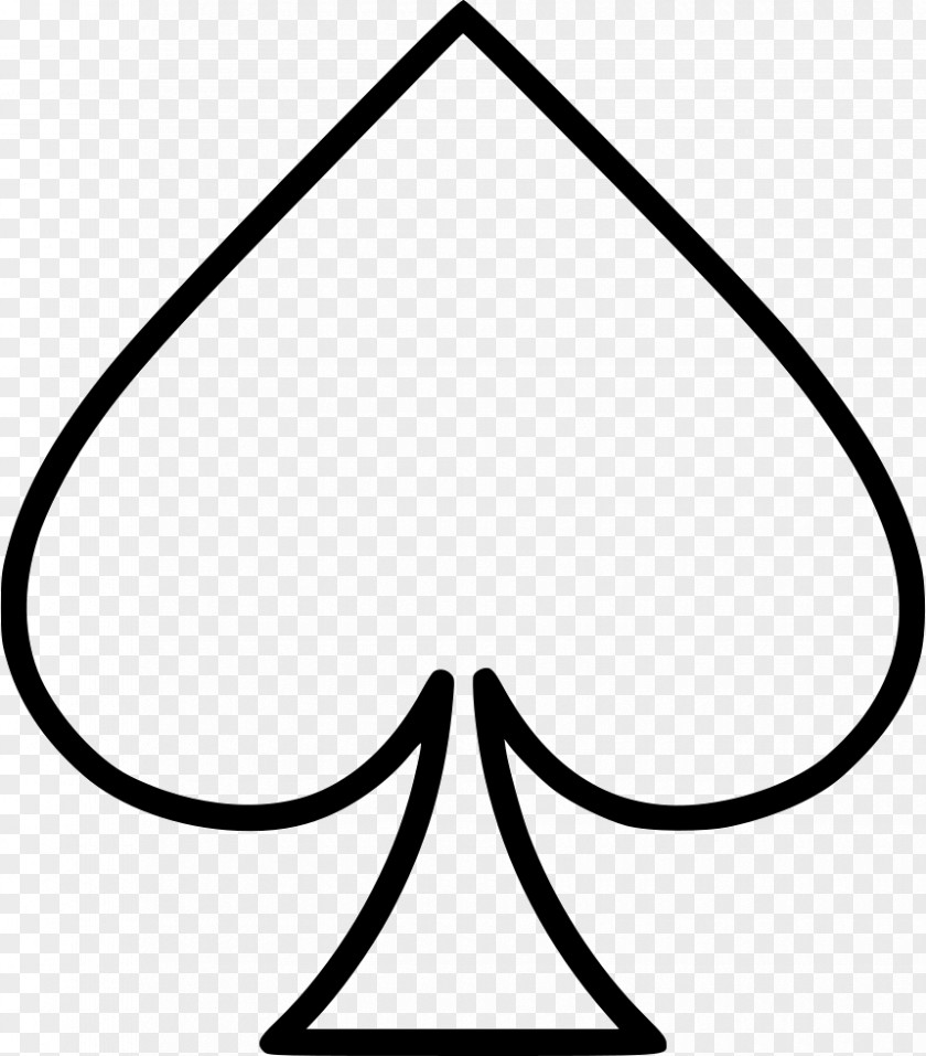 Ace Card Of Spades Drawing PNG
