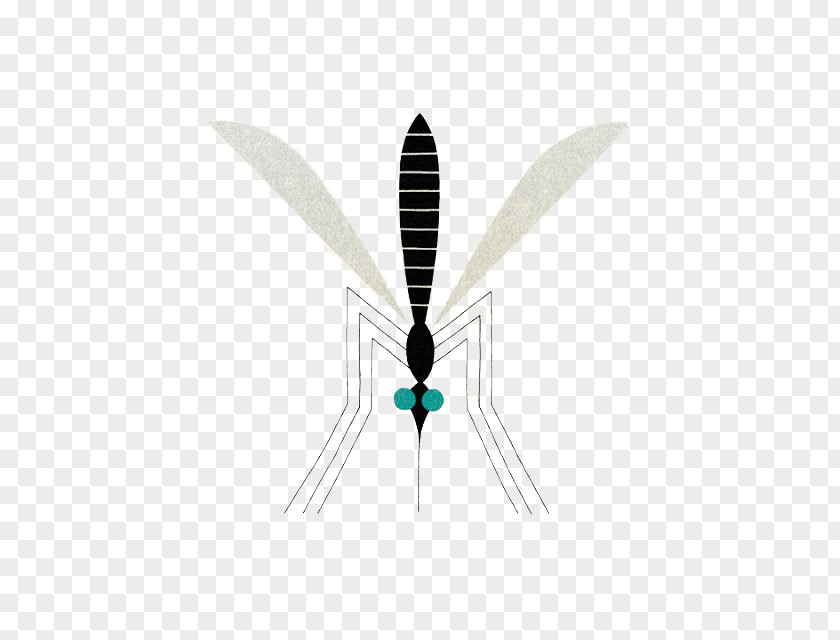Black Cartoon Mosquito Insect Illustration PNG