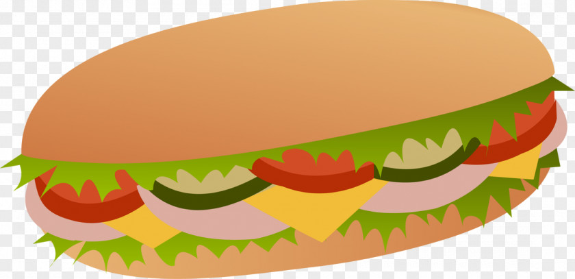 Breakfast Submarine Sandwich Ham And Cheese PNG