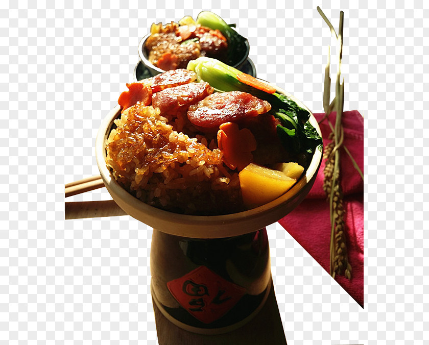 Ham Glutinous Rice Japanese Cuisine Fried Stir-fried PNG