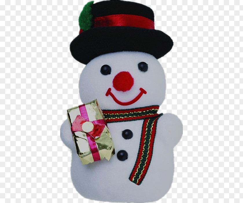 White Snowman Christmas Decoration PNG