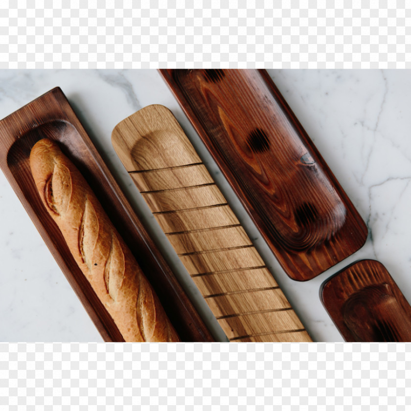 Wooden Board Baguette French Cuisine European Danish Pastry Bread PNG