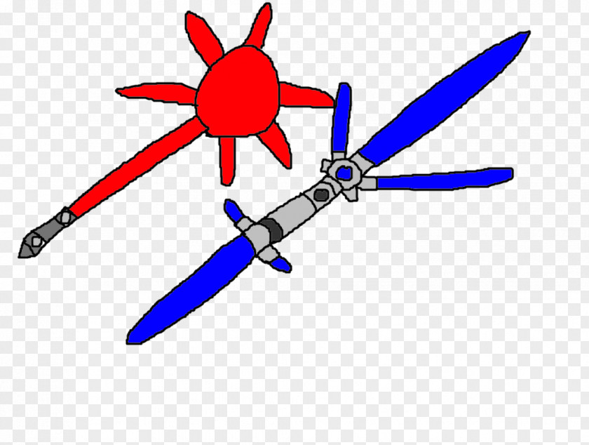 Blue Starlight Technology Propeller Line Clip Art PNG