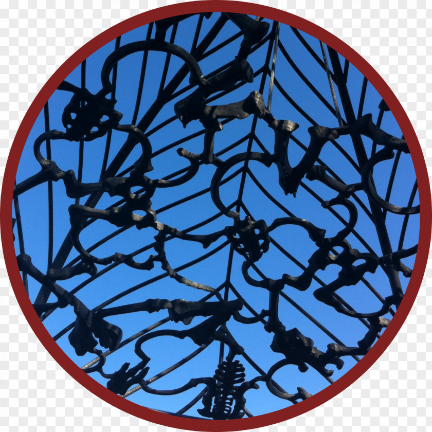Circle Bicycle Wheels Cobalt Blue Symmetry Pattern PNG