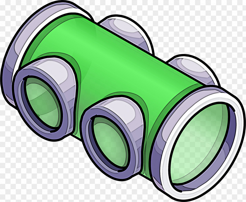 Green Binoculars Optical Instrument PNG