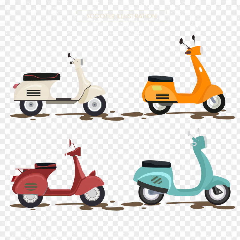 Scooter Illustration Kick Car Electric Motorcycles And Scooters PNG