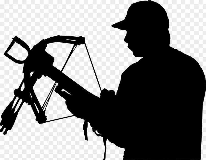 Archer Crossbow Hunting Silhouette Clip Art PNG