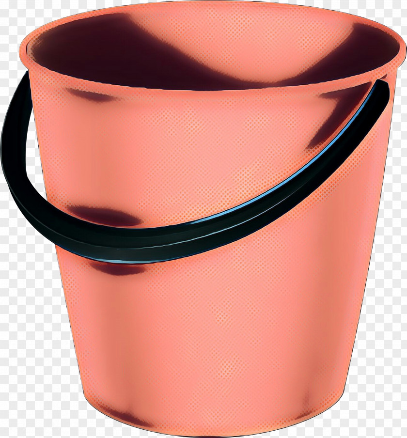 Peach Bucket Pink Background PNG