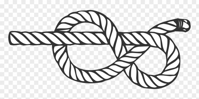 Rope Figure-eight Knot Loop Overhand Bowline PNG