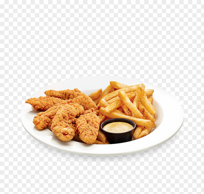 Chicken Fingers Crispy Fried French Fries PNG