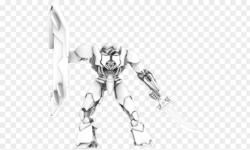 Design Line Art Mecha Cartoon Sketch PNG