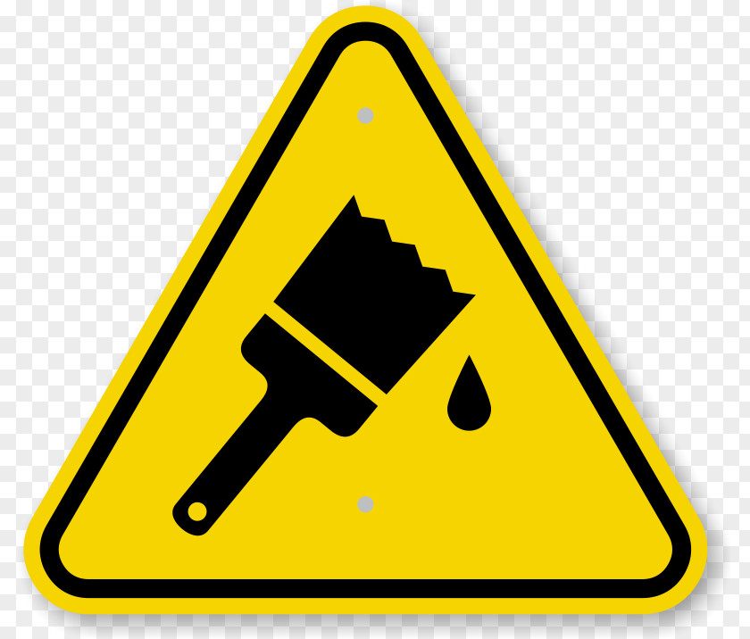 Wet Paint Cliparts Label Warning Sign Sticker Clip Art PNG
