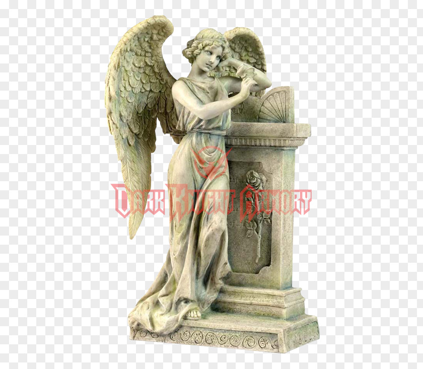 Angel Statue Guardian Figurine PNG