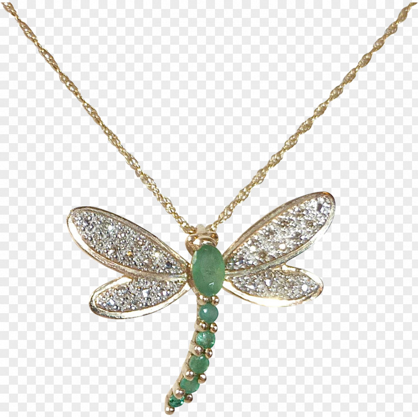 Dragonfly Jewellery Charms & Pendants Necklace Earring Emerald PNG