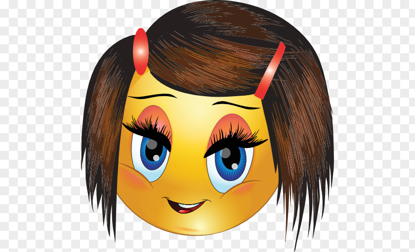 Smiley Emoticon Girl PNG , girl face clipart PNG