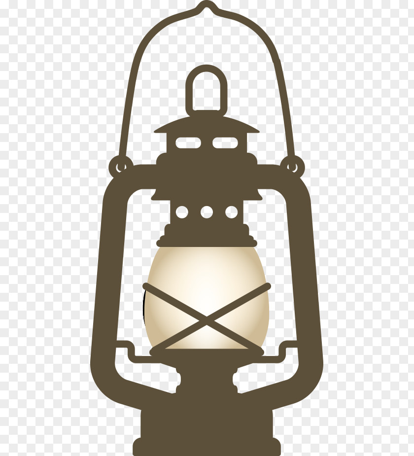 Vector Ancient Oil Lamp Lantern Kerosene Illustration PNG