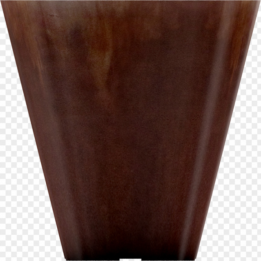 Wood Stain Brown Caramel Color Vase PNG