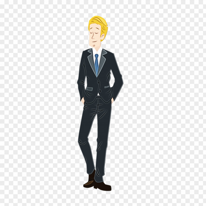 Businessperson Animation Tuxedo Standing PNG