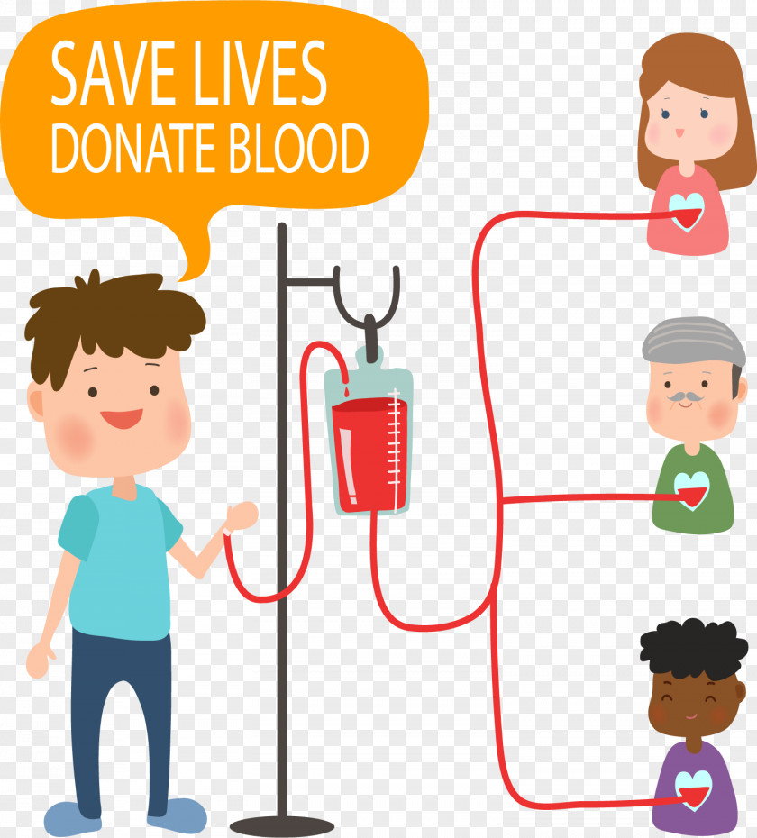 Emergency Treatment Of Blood Transfusion Donation World Donor Day Euclidean Vector PNG