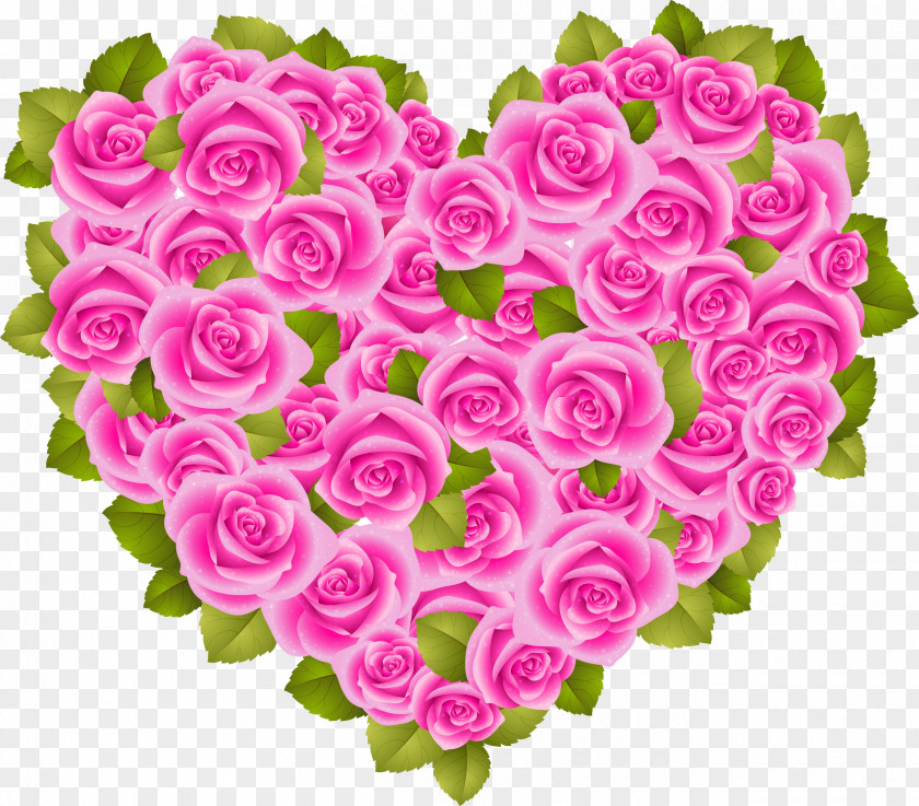 Flower Seamless Heart Rose Bouquet PNG