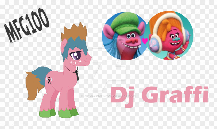 GRAFFI DJ Suki Art Trolls Pony PNG