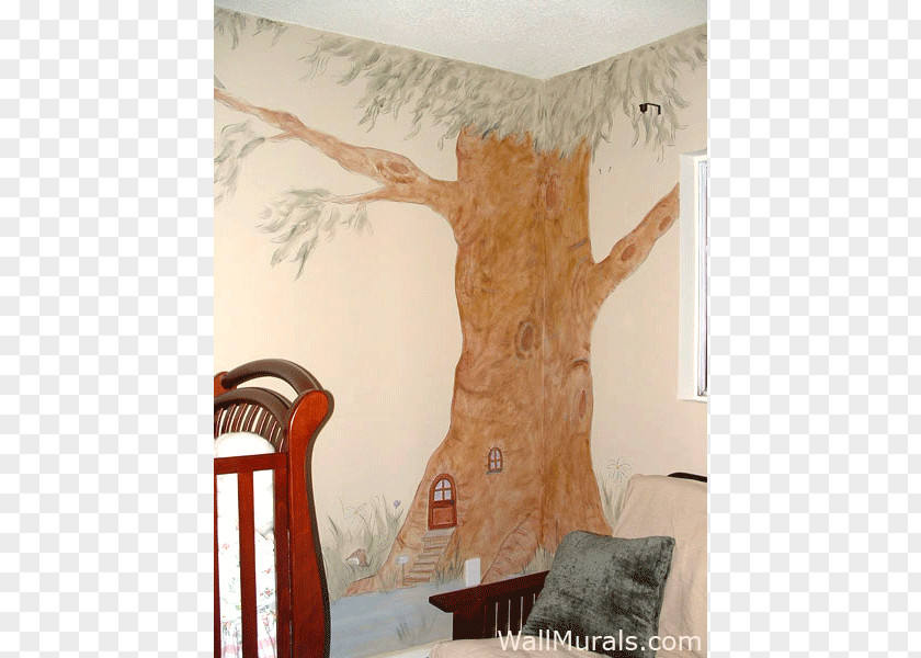 Hand Painted Mural Wall Painting Room PNG