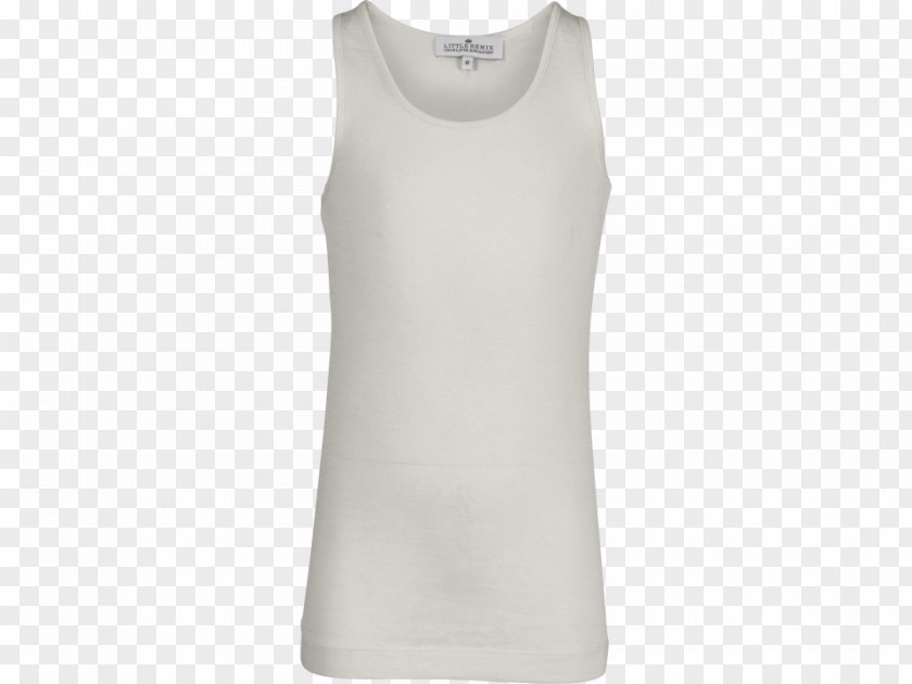 White Tank Top Gilets Sleeveless Shirt Dress Neck PNG