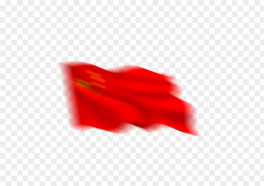 Five-star Red Flag Wind Gone With The Close-up Petal PNG