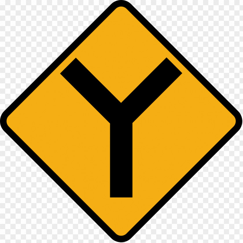 Road Three-way Junction Warning Sign Traffic PNG
