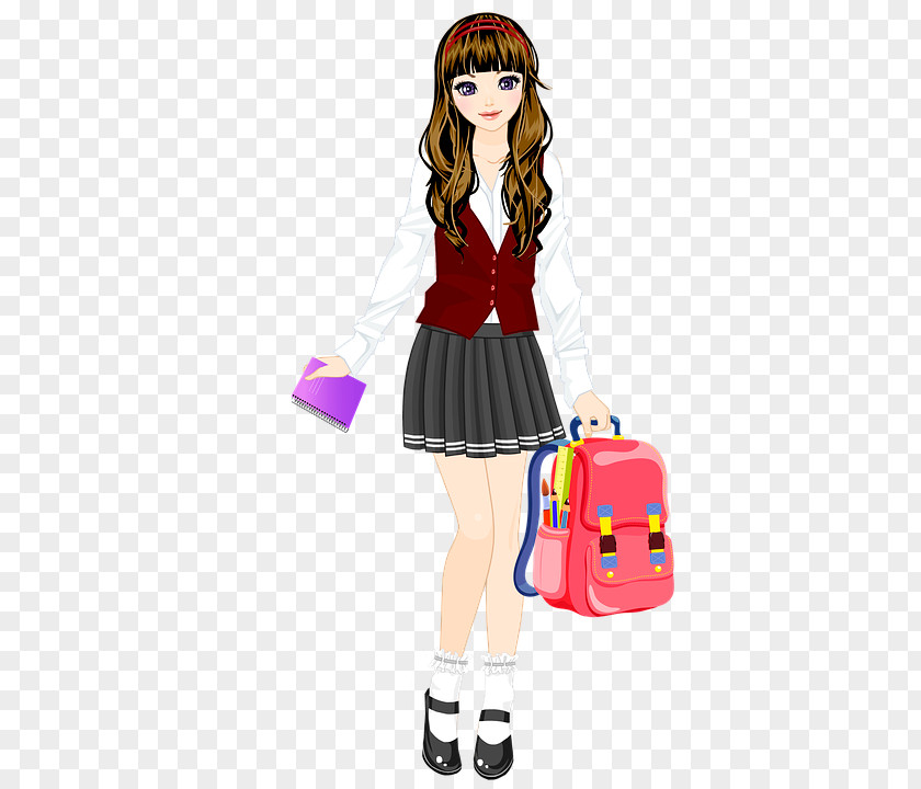 School Girl Uniform Illustration Image Clip Art Photography PNG