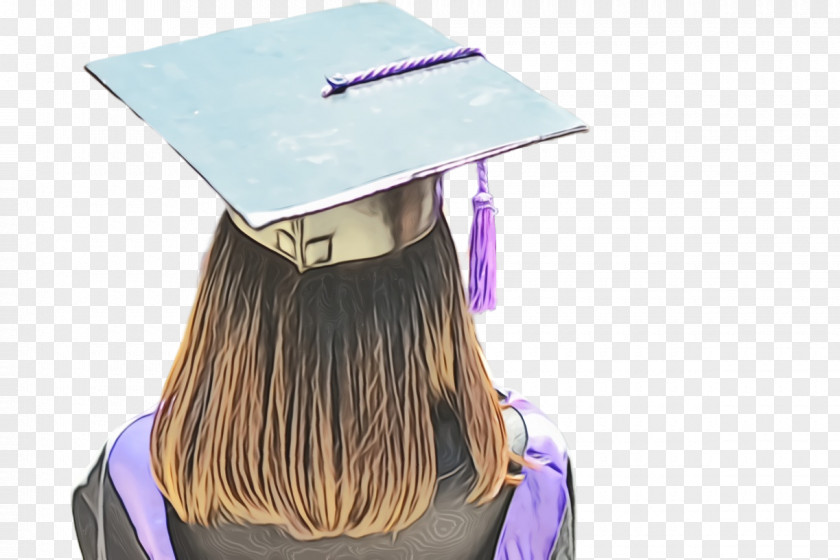 Square Academic Cap Purple PNG