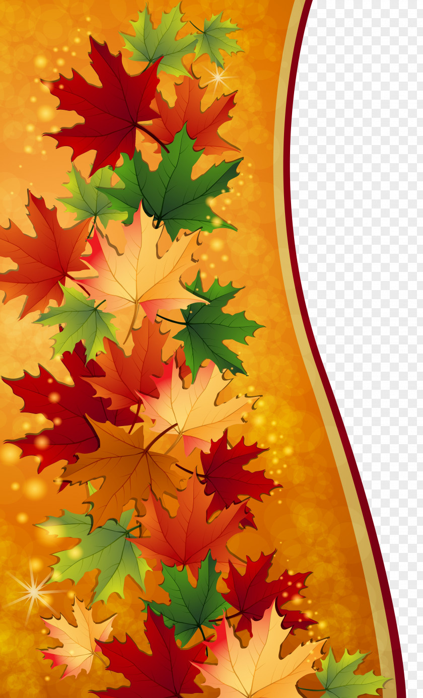 Autumn Leaves Decoration Clipart Image Maple Leaf Clip Art PNG